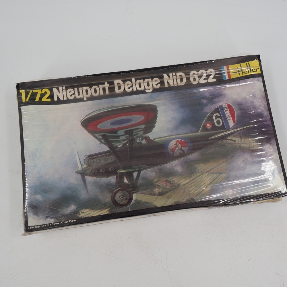 Heller Nieuport‎ Delage NiD 622 Model Kit 1/72 Scale Green French Military Plane